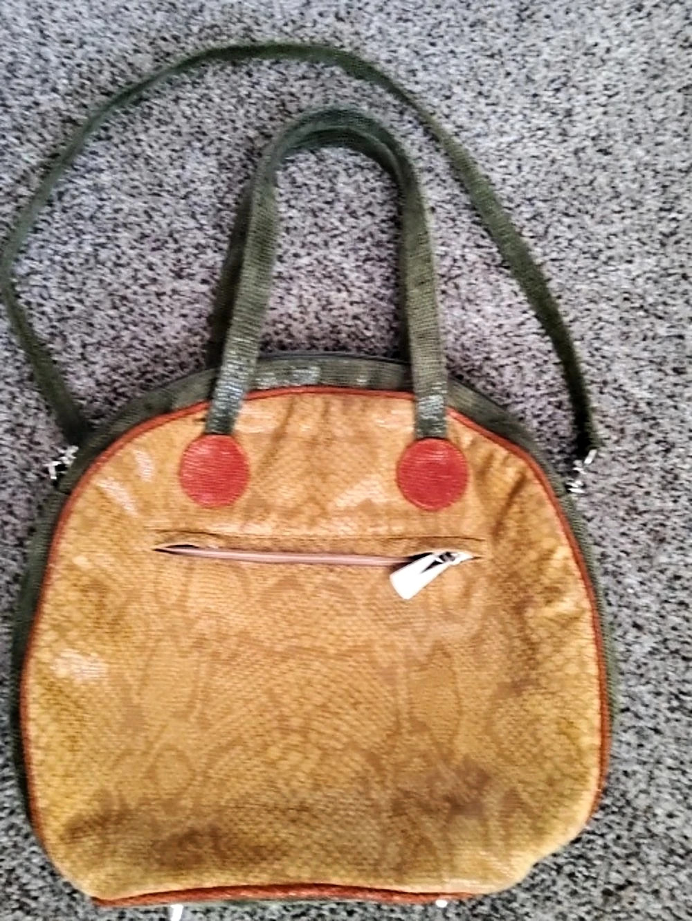 Liz Ganz Shoulder Bag in Yellow & Green